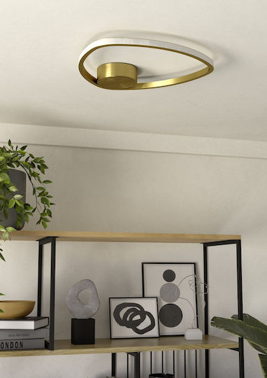 Eglo Plafonieră de Tavan 37,5 cm Aurie cu LED Integrat