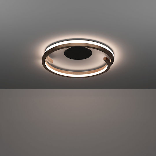 Eglo Plafonieră de Tavan 48 cm Neagră cu LED Integrat