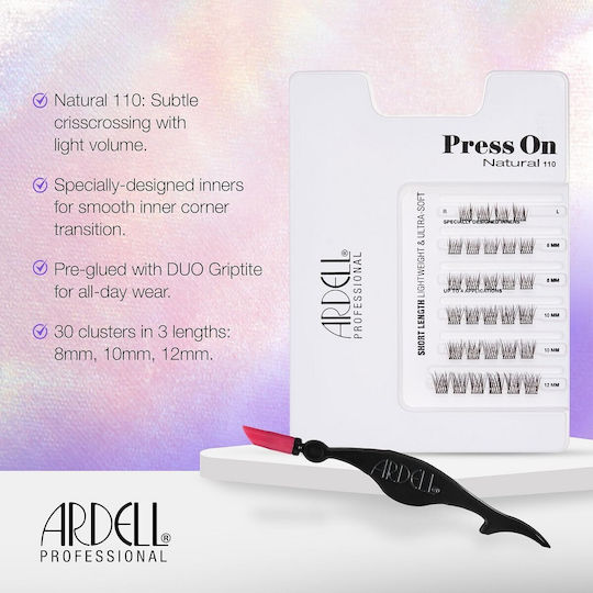 Press On Natural 110 Overlash Self-adhesive Clusters 30pcs