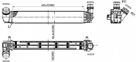 Intercooler Renault Megane III 08 144960022R