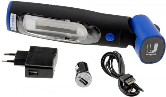 M-Tech Rechargeable Workshop Light LED Dual Function with Brightness up to 375lm
