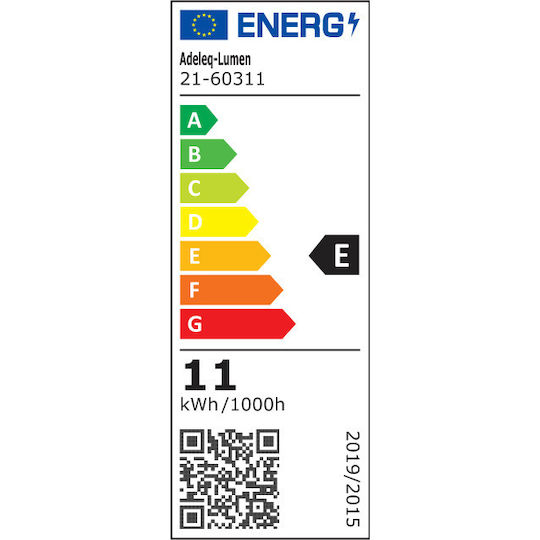 Adeleq LED Γραμμικό Φωτιστικό Οροφής 10.5W Φυσικό Λευκό IP20 με Ρυθμιζόμενη Ένταση Μ20xY4εκ.