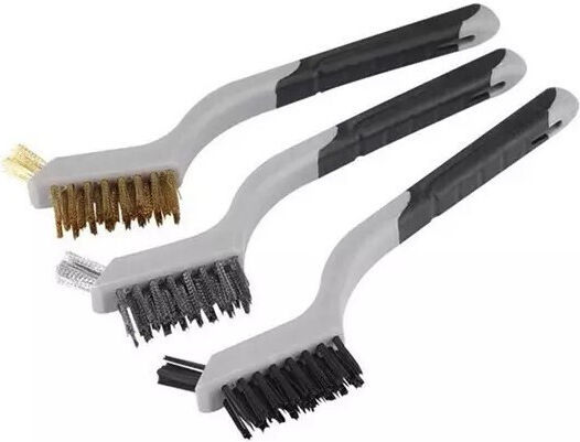 Set 3 Small Wire Brushes 180mm Extol Premium 8803901