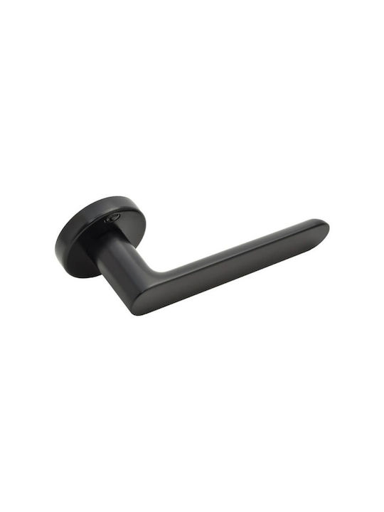 Convex WC Lever With Rosette 1905 Pair With Mouthpiece Matt Black