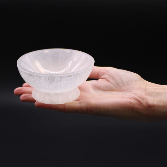 Ritual Handmade Selenite Bowl Charging & Decoration 10cm