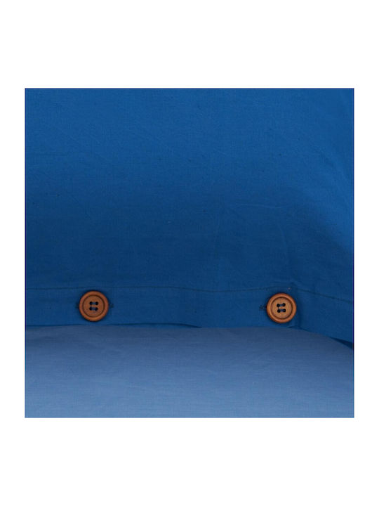 Heinner Double Bed Sheet Set 200x220cm Blue (4 Pieces)