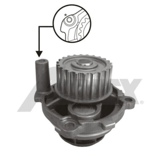 Seat Altea 5p1 Water Pump Airtex 1703