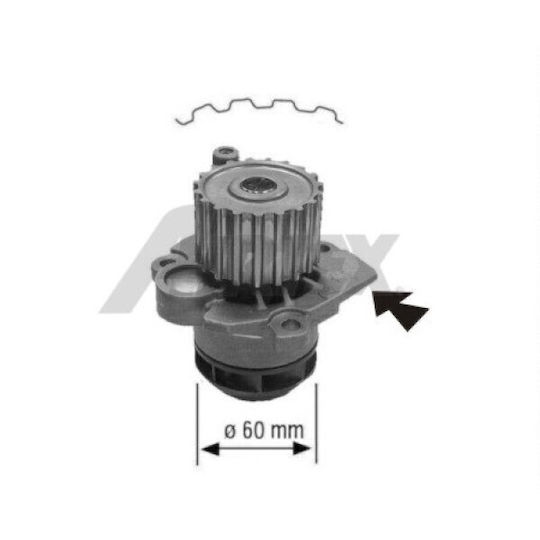 Wasserpumpe Seat Cordoba 6l2 Airtex 1671