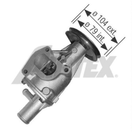 Water Pump Fiat Seicento 600 187 Airtex 1423