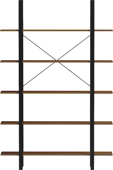 Етажерка Кафява 120x28x180см.