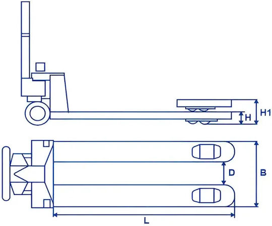 Wadfow Palettenwagen for Load Weight up to 2t