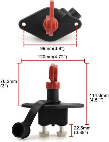 Автомобилен превключвател за батерия 12V 1400