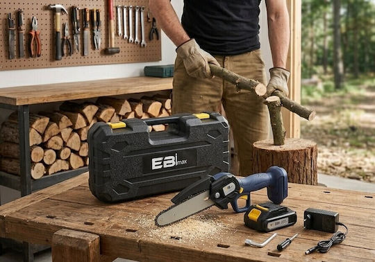 Kraft World Battery Chainsaw 2x5Ah 20V with Blade 20cm