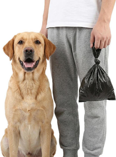 15 Bags Roll Portable Garbage Bags Pets Outdoor Size 22x30cm Black