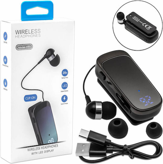 Fineblue K65 In-ear Bluetooth Handsfree Earphone Black