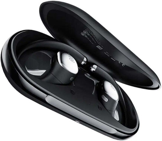 QCY Crossky R70 Open Ear Bluetooth Handsfree Earphones with Sweat Resistance and Charging Case Black