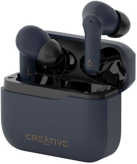 Creative Zen Air Pro In-ear Bluetooth Handsfree Ακουστικά με Αντοχή στον Ιδρώτα και Θήκη Φόρτισης Μαύρα