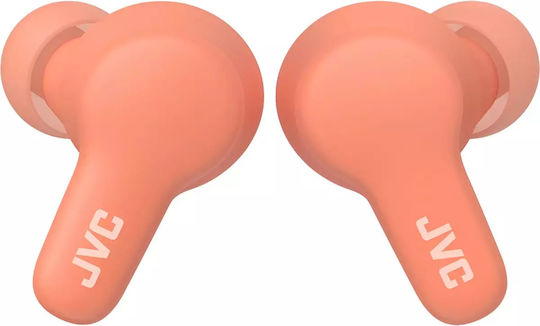 JVC HA-A7T2 In-ear Bluetooth Handsfree Ακουστικά με Αντοχή στον Ιδρώτα και Θήκη Φόρτισης Peach