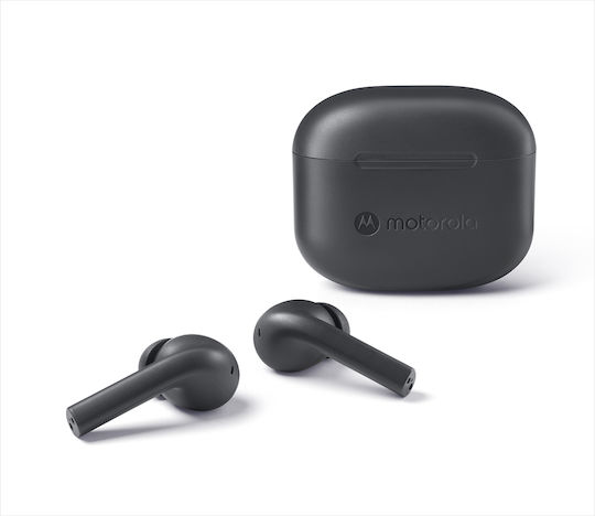 Motorola Moto Buds 065 Bluetooth Handsfree Ακουστικά με Αντοχή στον Ιδρώτα και Θήκη Φόρτισης Moonless Night