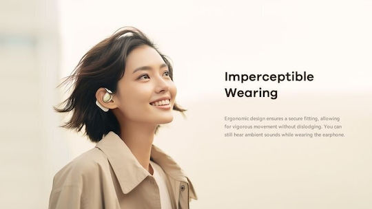 Remax P1 Open Ear Bluetooth Handsfree Ακουστικά με Αντοχή στον Ιδρώτα και Θήκη Φόρτισης Λευκά