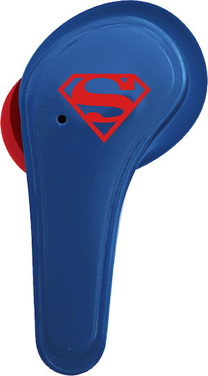 OTL DC Comics Superman In ear Bluetooth хендсфри Слушалки с Кутийка за Зареждане Син
