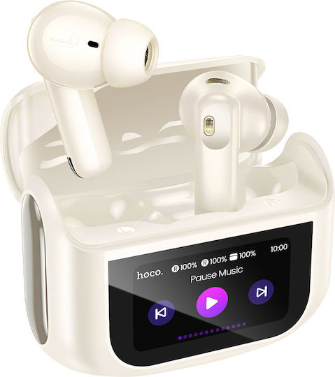 Hoco EQ21 In-ear Bluetooth Handsfree Earphones with Charging Case White