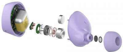 Belkin Soundform Bolt Earbud Bluetooth Handsfree Earphones with Sweat Resistance and Charging Case Lavender