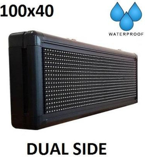 LED скролиращ панел Двустранен 100x40см Червено