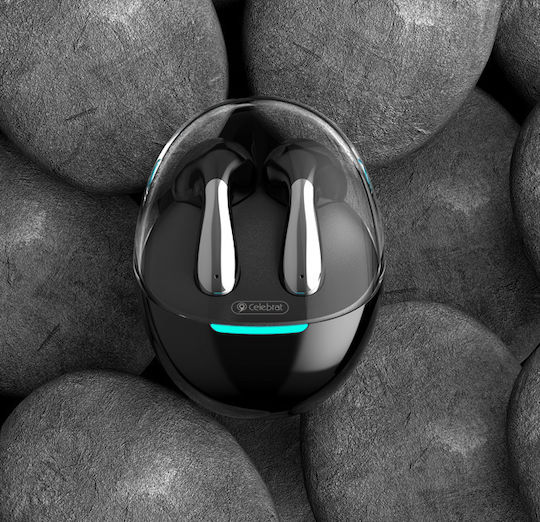 Celebrat W51 Earbud Bluetooth Handsfree Ακουστικά με Θήκη Φόρτισης Μαύρα