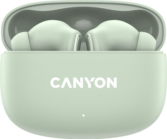 Canyon OnGo 9 In-ear Bluetooth Handsfree Ακουστικά με Θήκη Φόρτισης Πράσινα