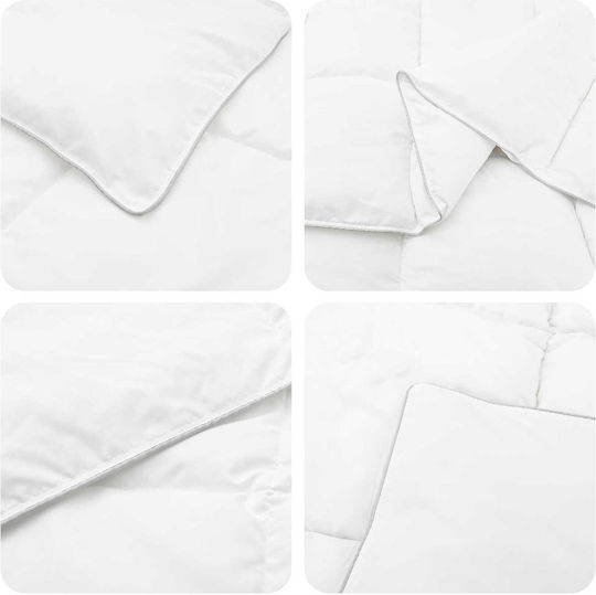 vidaXL Παπλωματοθήκη Ξενοδοχείου Polycotton 200x200εκ.