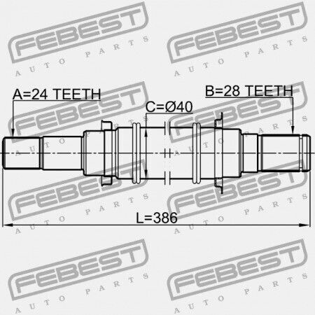Febest Arbori De Transmisie Pentru Mazda 3