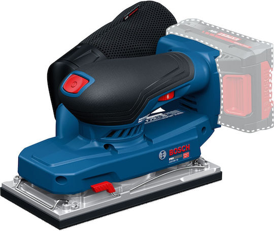 Bosch 06019R7000 Пулсираща Шкурка Длан 18V Solo със Система за Изсмукване
