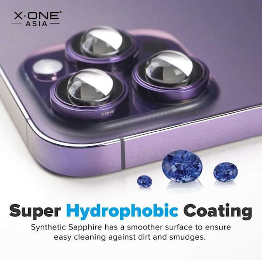 X-One Προστασία Κάμερας Tempered Glass Ασημί για το Iphone 17 Pro Max