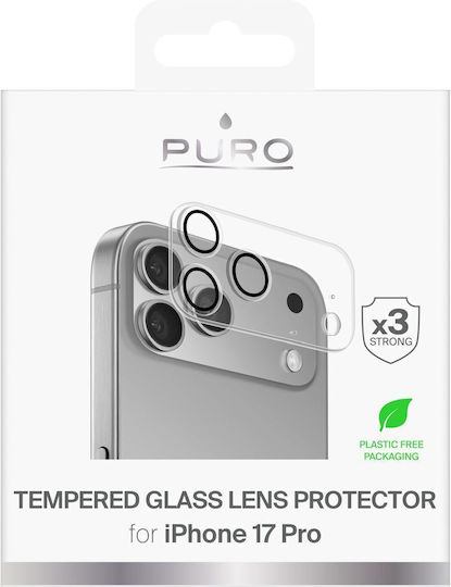 Puro Προστασία Κάμερας Tempered Glass Διάφανο για το iPhone 17 Pro