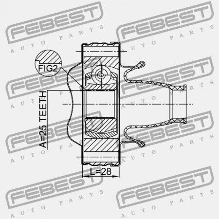 Febest Transmission Shafts for Jeep Grand Cherokee 2011 GRCHSHA