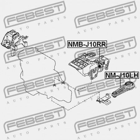 Engine Mount Op Nissan Qashqai/+2 1.6 2.0 <13 Nm-j10lh
