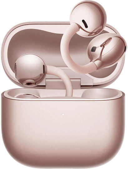 Huawei FreeClip 2 Open Ear Bluetooth Handsfree Ακουστικά με Αντοχή στον Ιδρώτα και Θήκη Φόρτισης Ροζ Χρυσά