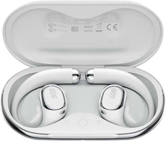 QCY Crossky R70 Open Ear Bluetooth Handsfree Earphones with Sweat Resistance and Charging Case Gray