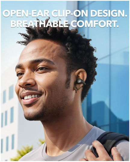 Soundcore by Anker C40i Open Ear Bluetooth Handsfree Ακουστικά με Αντοχή στον Ιδρώτα και Θήκη Φόρτισης Μαύρα
