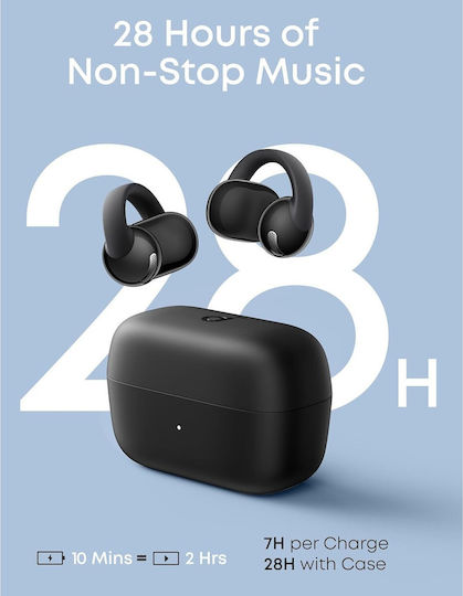Soundcore by Anker C50i Open Ear Bluetooth Handsfree Ακουστικά με Αντοχή στον Ιδρώτα και Θήκη Φόρτισης Μαύρα