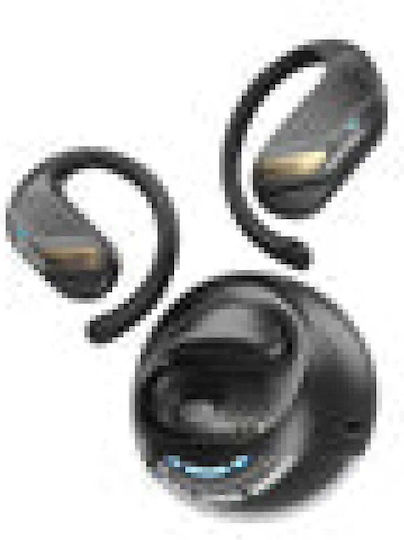 Vention OpenBeat O12 Отворено ухо Bluetooth хендсфри Слушалки с Устойчивост на Пот и Кутийка за Зареждане Черен