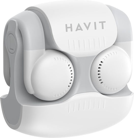 Havit OWS907 Open Ear Bluetooth Handsfree Ακουστικά με Θήκη Φόρτισης Γκρι