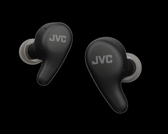 JVC Gumy Premium In-ear Bluetooth Handsfree Ακουστικά με Αντοχή στον Ιδρώτα και Θήκη Φόρτισης Μαύρα