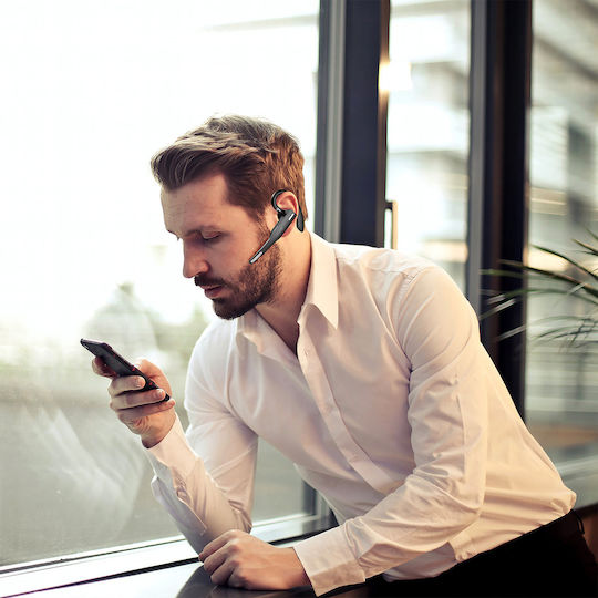 Forever BH-100 In-ear Bluetooth Handsfree Ακουστικά με Θήκη Φόρτισης Μαύρα