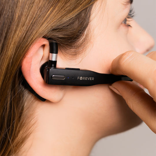 Forever BH-100 In-ear Bluetooth Handsfree Ακουστικά με Θήκη Φόρτισης Μαύρα