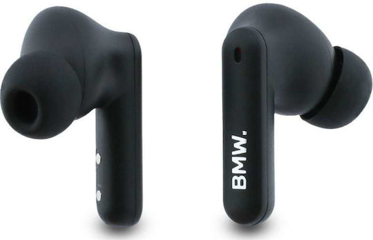 BMW Leder Metall Logo In-Ear Bluetooth Kopfhörer Mit Ladekoffer Taupe