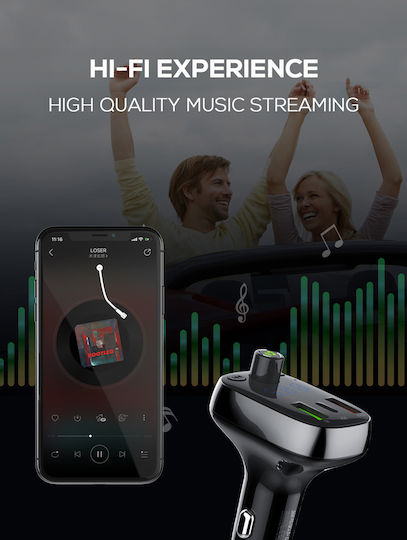 Ldnio Fm Transmitter & Φορτιστής C704q Usb-c/2x Usb 36w Bluetooth Μαύρο 5210131159965