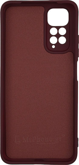 Θήκη Xiaomi Redmi Note 11 Pro 4g-5g / Note 12 Pro 4g Silky And Soft Μπορντό Σκούρο Με Προστασία Κάμερας