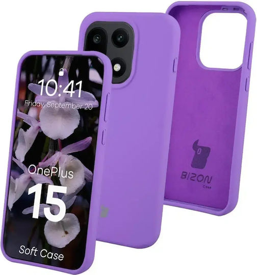 Bizon Soft Case Compatible Oneplus 15 Purple
